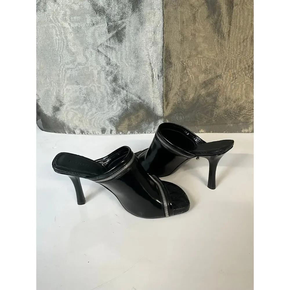 Burberry Peep 85mm leather sandals